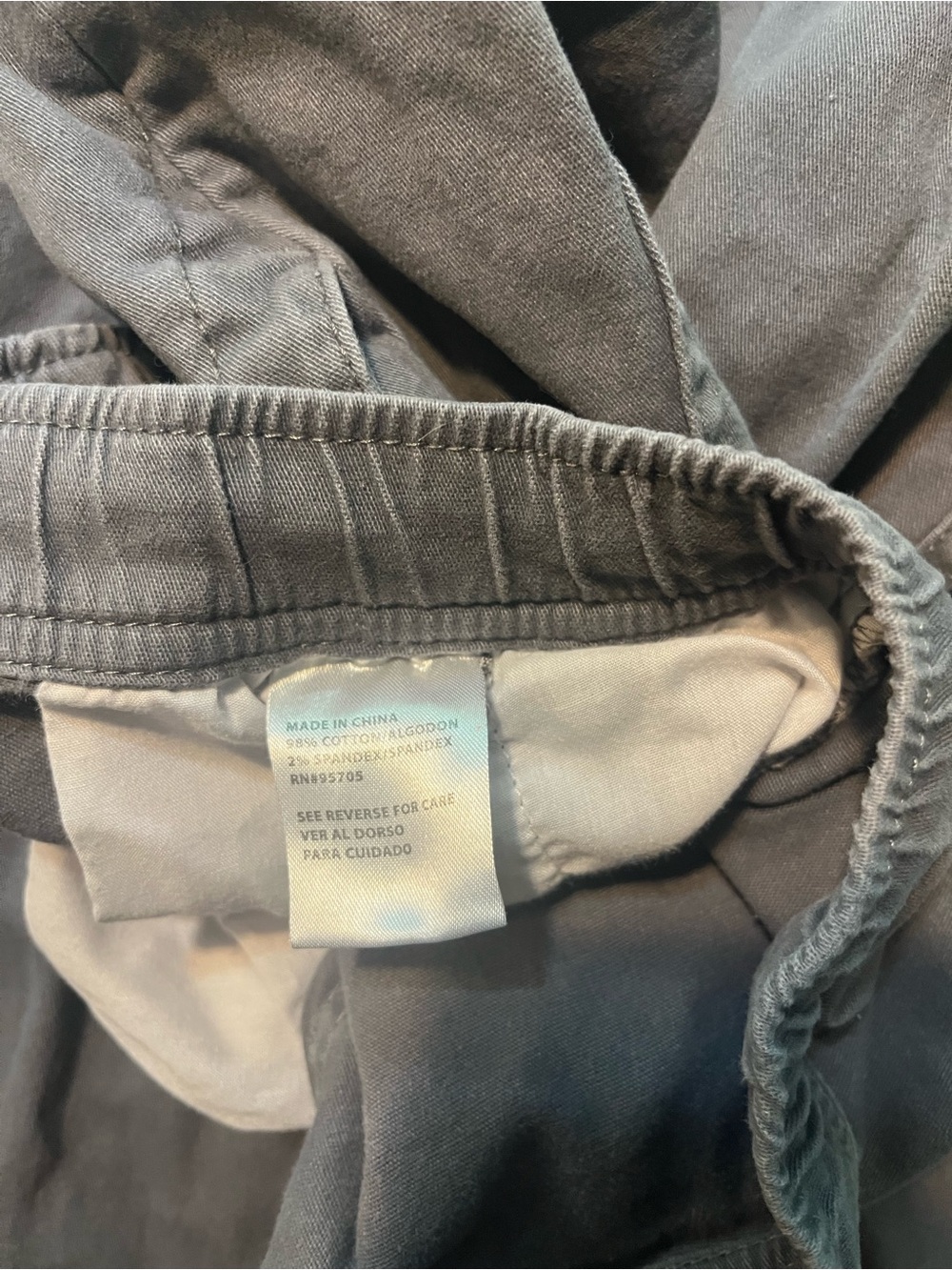 Plugged Moto Jogger Pants Men's Size M (32-34) Grey Elastic Waist & Cuff Biker - Picture 5 of 8